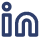 LinkedIn logo in a dark blue color.